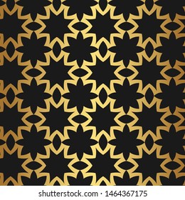 Seamless vector pattern. Gold texture. Golden 10 eps background for design, fabric, textile, web and advertising banner.