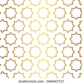Seamless vector pattern. Gold texture. Golden 10 eps background for design, fabric, textile, web and advertising banner.