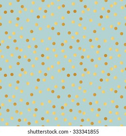 Seamless vector pattern with golden dots