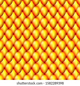 seamless vector pattern golden eggs