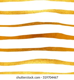 Seamless vector pattern with golden stripes 