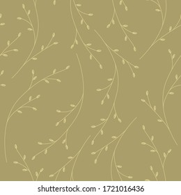 
Seamless vector pattern. Graceful twig