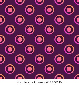 Seamless vector pattern with gradient circles and rings