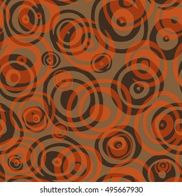 Seamless vector pattern of the graphic images of the circle. Handmade.Vanguard. It can be used for packaging, invitations, greeting cards, textiles, fabrics, etc.