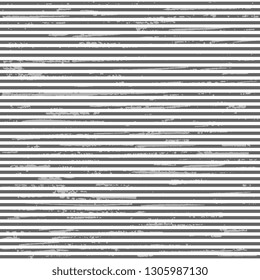 Seamless vector pattern with gray thin stripes on a white backdrop, for wrap, surface, packaging. Abstract illustration with old antique texture. Striped design. Striped background.
