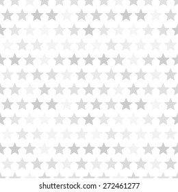 Seamless vector pattern. Gray and white texture with star icon pattern