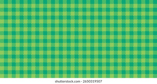 Padrão de vetor sem costura verde amarelo xadrez fundo tecido têxtil retro tartan tecido repetição design gingham estilo geométrico quadrado vintage abstrata roupa textura estrutura tradicional