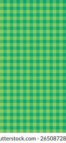 Padrão de vetor sem costura verde amarelo xadrez fundo tecido têxtil retro tartan tecido repetição design gingham estilo geométrico quadrado vintage abstrata roupa textura estrutura tradicional