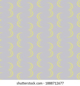 Seamless vector pattern in grey and yellow colors. Abstract decorative texture.