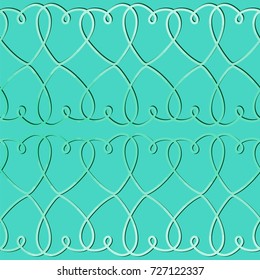 Seamless vector pattern with a grid of hearts.