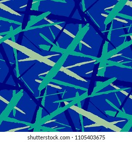 Seamless Vector Pattern. Grunge Texture with Brush Strokes for Print, Wrapping, Tablecloth. Trendy Background in Modern Style. Noisy Seamless Texture.