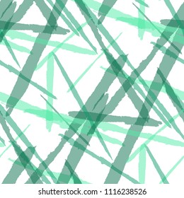 Seamless Vector Pattern. Grunge Texture with Brush Strokes for Plaid, Fabric, Blanket. Trendy Background in Modern Style. Noisy Seamless Texture.