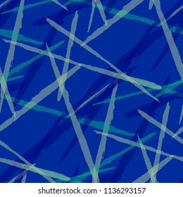 Seamless Vector Pattern. Grunge Texture with Dry Brush Strokes for Print, Wrapping, Tablecloth. Trendy Background in Modern Style. Noisy Seamless Texture.