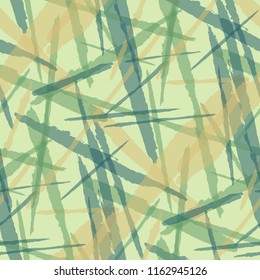 Seamless Vector Pattern. Grunge Texture with Brush Strokes for Wallpaper, Curtain, Tablecloth. Trendy Background in Modern Style. Noisy Seamless Texture.