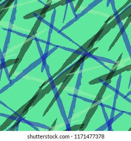 Seamless Vector Pattern. Grunge Texture with Brush Strokes for Print, Curtain, Tablecloth. Trendy Background in Modern Style. Noisy Seamless Texture.