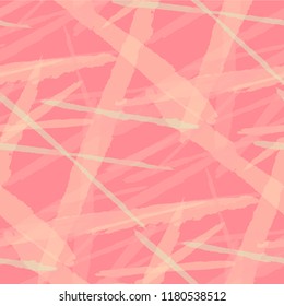 Seamless Vector Pattern. Grunge Texture with Brush Strokes for Print, Wrapping, Tablecloth. Trendy Background in Modern Style. Noisy Seamless Texture.