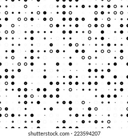 Seamless Vector Pattern with Halftone Dots . 