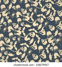 Seamless vector pattern for Halloween.