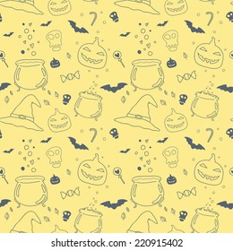 Seamless vector pattern for Halloween.