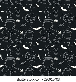 Seamless vector pattern for Halloween.