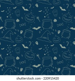 Seamless vector pattern for Halloween.