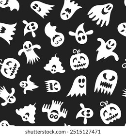 Padrão de vetor perfeito para o design de Halloween.