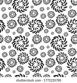 Seamless vector pattern. Hand drawn abstract elements. Simple and minimalistic texture.
