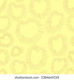 Seamless vector pattern with hand drawn hearts