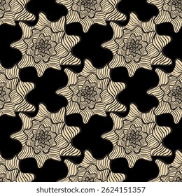 Seamless vector pattern of hand drawn seashells. Nautical design. Ocean pattern for textile, wallpaper and interior design. Summer print for background, textile, fabric