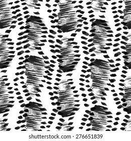 Seamless vector pattern, hand drawn brush textured image inspired by the natural vegetation camouflage