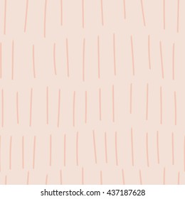 Seamless vector pattern with hand drawn lines. Abstract simple background with hand drawn stripes. Vector monochrome lines background.