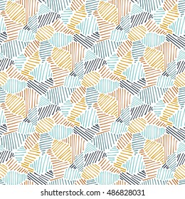 Seamless vector pattern with hand drawn hatching
irregular lines for fabric, cards, invitations, wrapping paper, stationery and web backgrounds