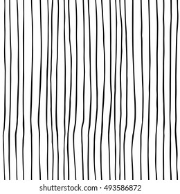 Seamless vector pattern with hand drawn ink horizontal lines for fabric, cards, invitations, wrapping paper, stationery and web backgrounds
