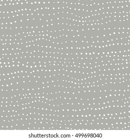 Seamless vector pattern with hand drawn ink polka dots for fabric, cards, invitations, wrapping paper, stationery and web backgrounds
