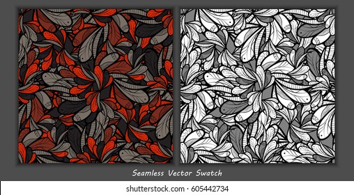 seamless vector pattern. Hand drawn illustration. Doodles, zentangle vector pattern. Eps10