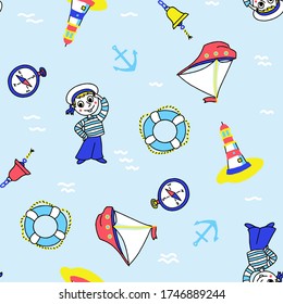 seamless vector pattern happy summer