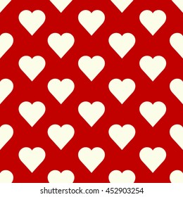 Seamless vector pattern with hearts