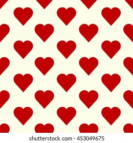 Seamless vector pattern with hearts