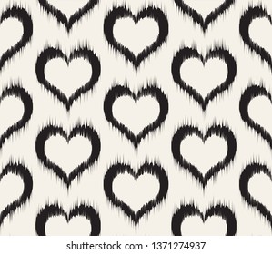 Seamless vector pattern with hearts. Abstract texture for your design.