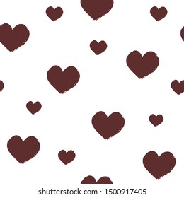 seamless vector pattern with hearts. can be used as packaging design, fabrics, wallpaper, notebooks and other things.