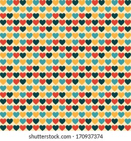 Seamless vector pattern with hearts. Can be used for wallpaper, web page background