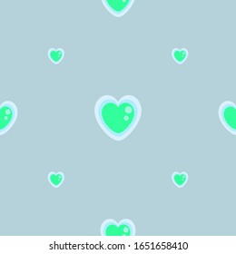 seamless vector pattern with hearts fabric print love design