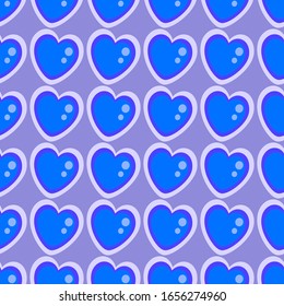 seamless vector pattern with hearts fabric print design
