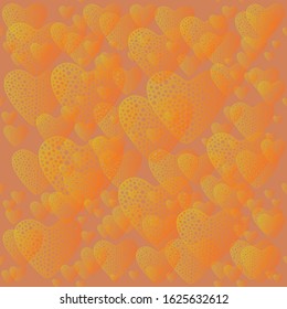 seamless vector pattern with hearts valentine`s day wedding wrap