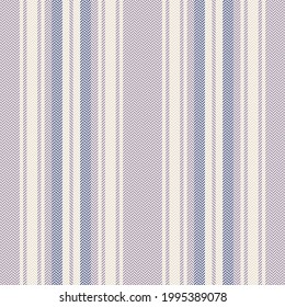 Seamless vector pattern with herringbone stripes in purple, lilac, off white. Textured large wide geometric vertical stripe vector for dress, shirt, blanket, other modern fashion fabric design.