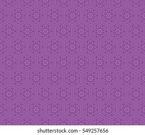 seamless vector pattern of hexagons. purple color. for your business presentations, printing, design.