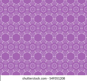 seamless vector pattern of hexagons. purple color. for your business presentations, printing, design.