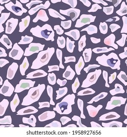 seamless vector pattern with the image of objects of various shapes in pink tones for printing on fabric and for interior decoration