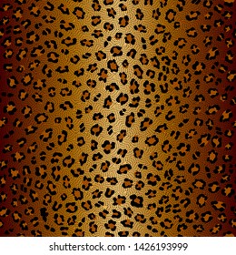 Seamless vector pattern. Imitation of leopard texture.