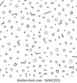 Seamless vector pattern with insects for textile, ceramics, fabric, print, cards, wrapping